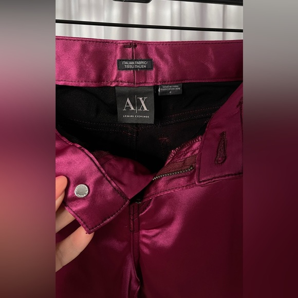 Armani Exchange fuchsia trousers, size 0 - Picture 1 of 4